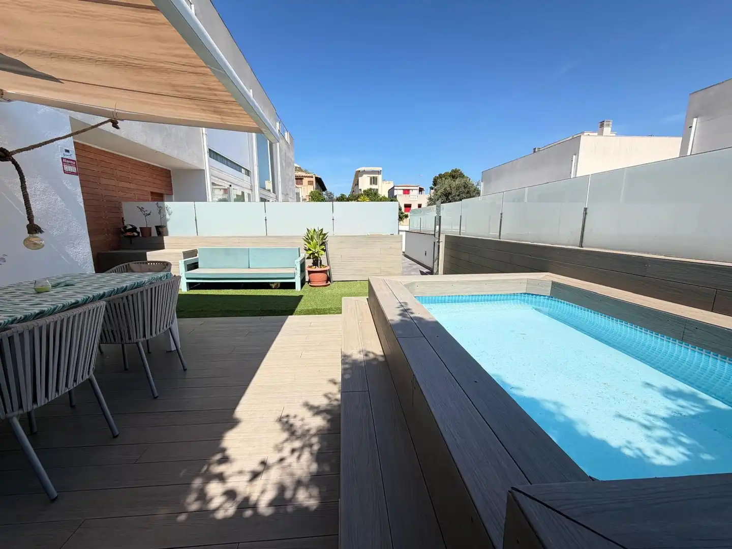 Terrassa de Casa adosada en venda en  Palma de Mallorca amb Aire condicionat, Calefacció i Parquet