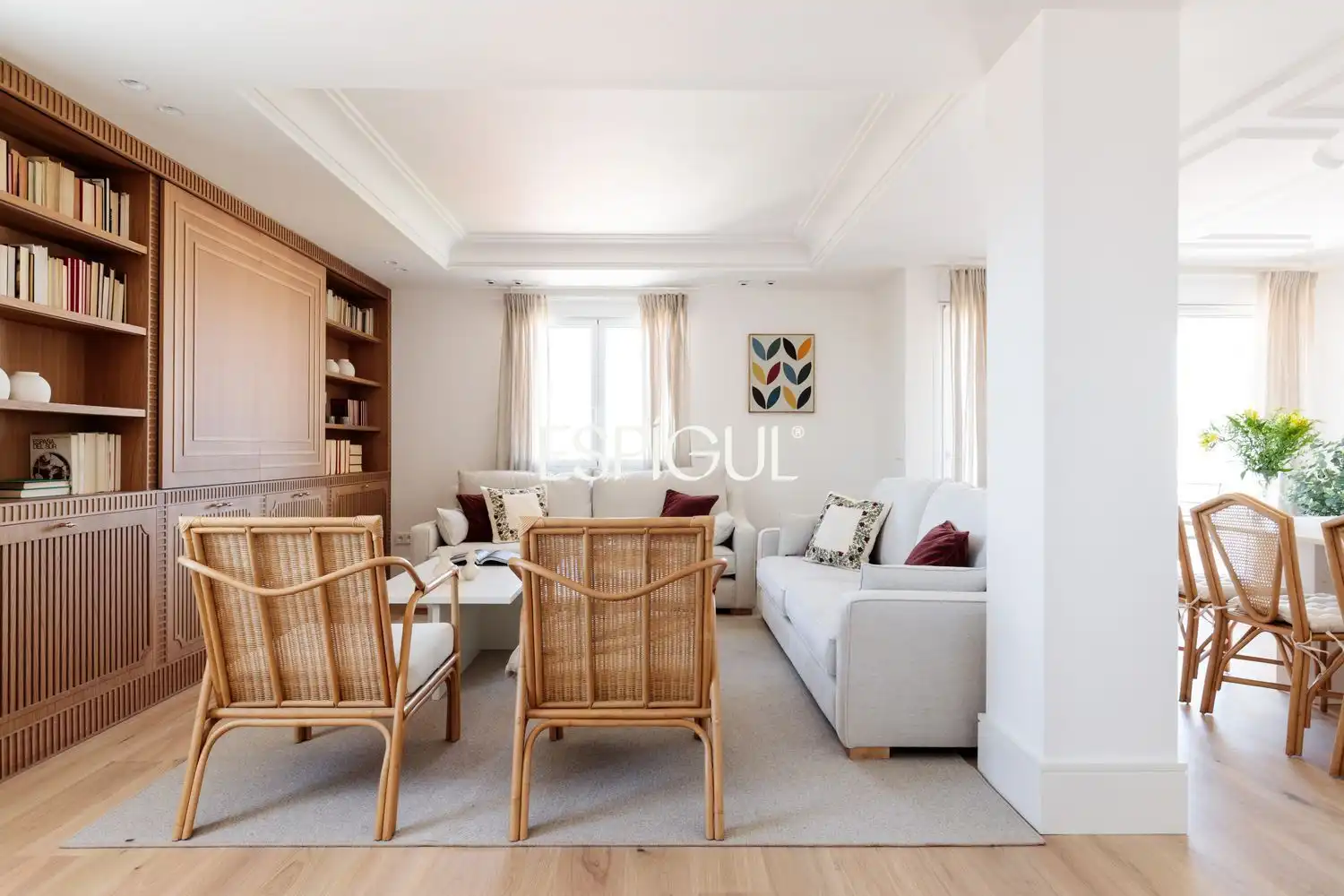 Wohnzimmer von Wohnung zum Verkauf in Madrid mit Klimaanlage, Heizung und Terrasse