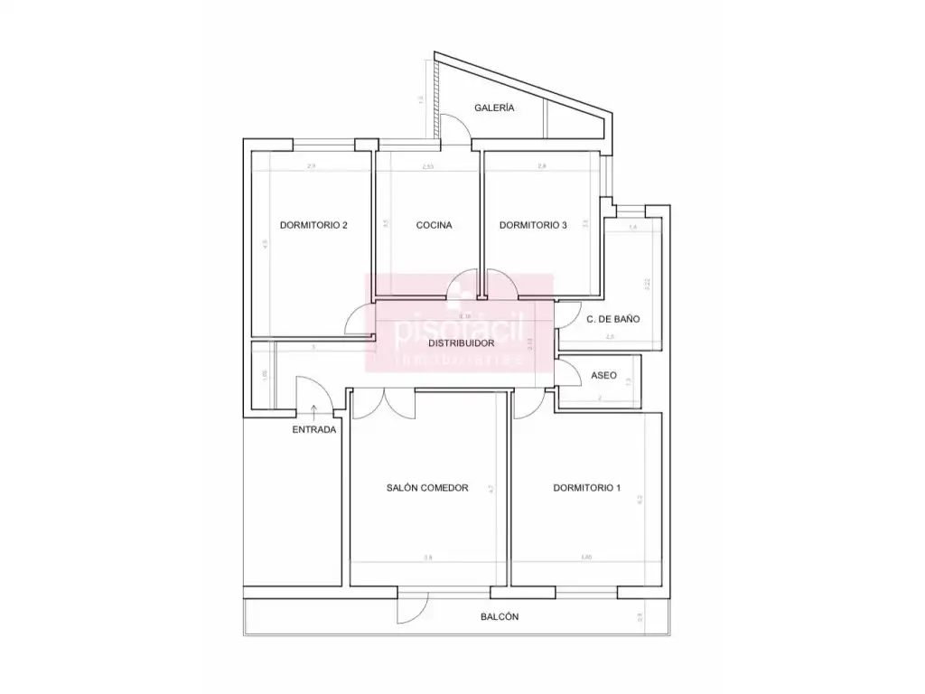 Piso en venta en San Roque - As Fontiñas