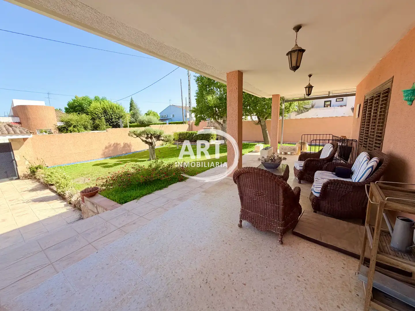 Garden of Houses for sale in Riba-roja de Túria  with Air Conditioner, Heating and Private garden
