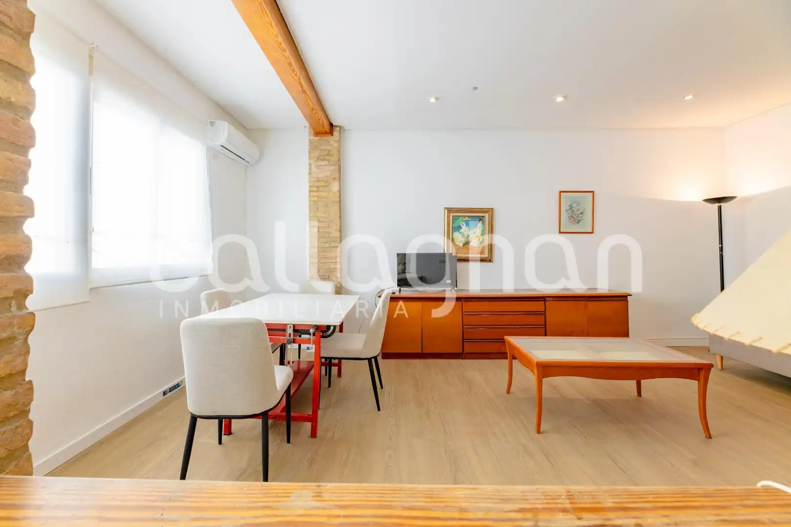 Wohnzimmer von Wohnung zur Miete in Valencia mit Klimaanlage, Abstellraum und Möbliert