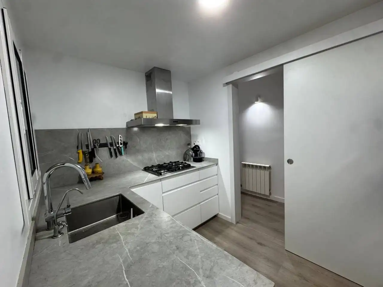 Küche von Wohnung zum Verkauf in Granollers mit Klimaanlage, Heizung und Parkett