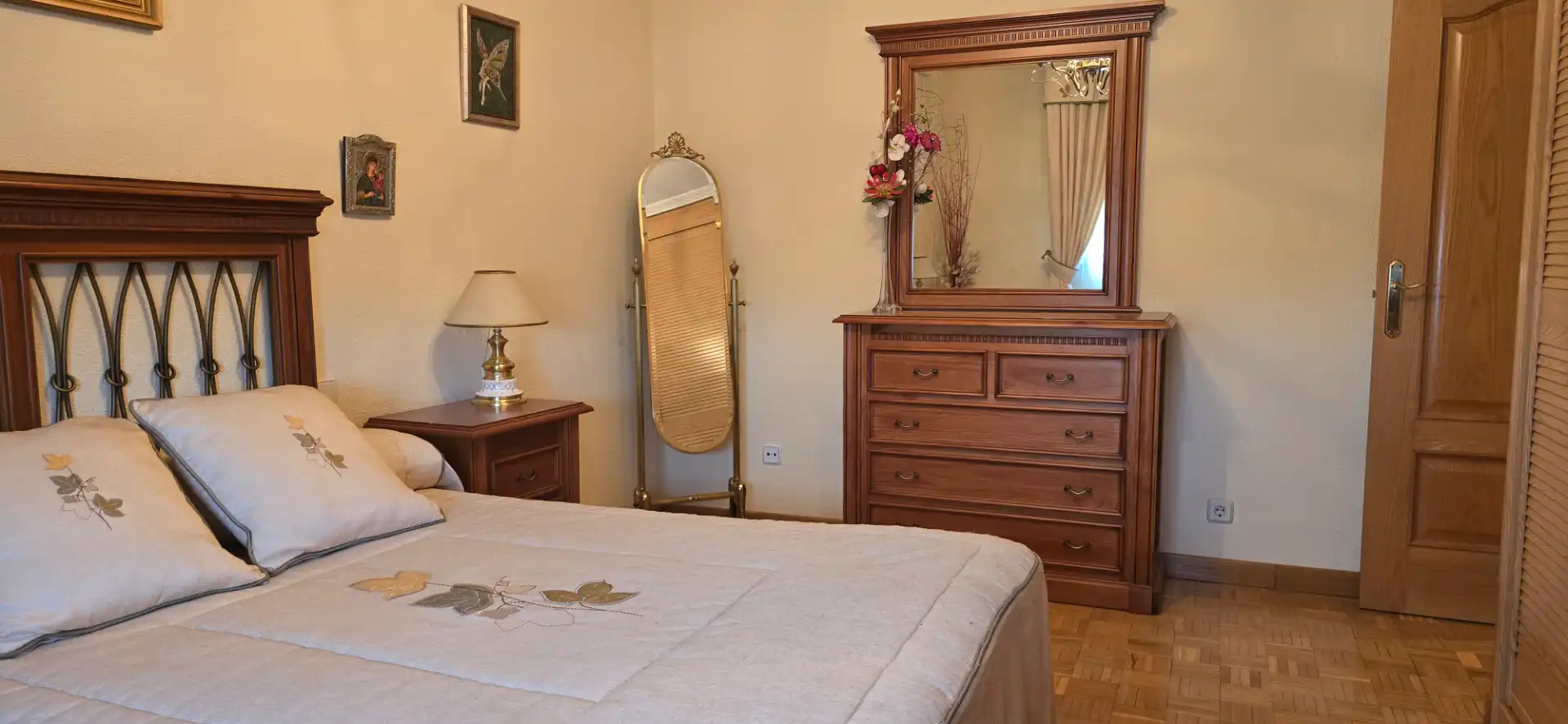 Bedroom of Flat for sale in Madrid  with Heating, Private garden and Terrace