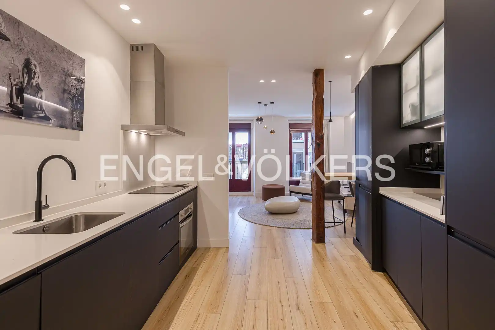 Kitchen of Flat for rent in Madrid  with Air Conditioner, Heating and Furnished