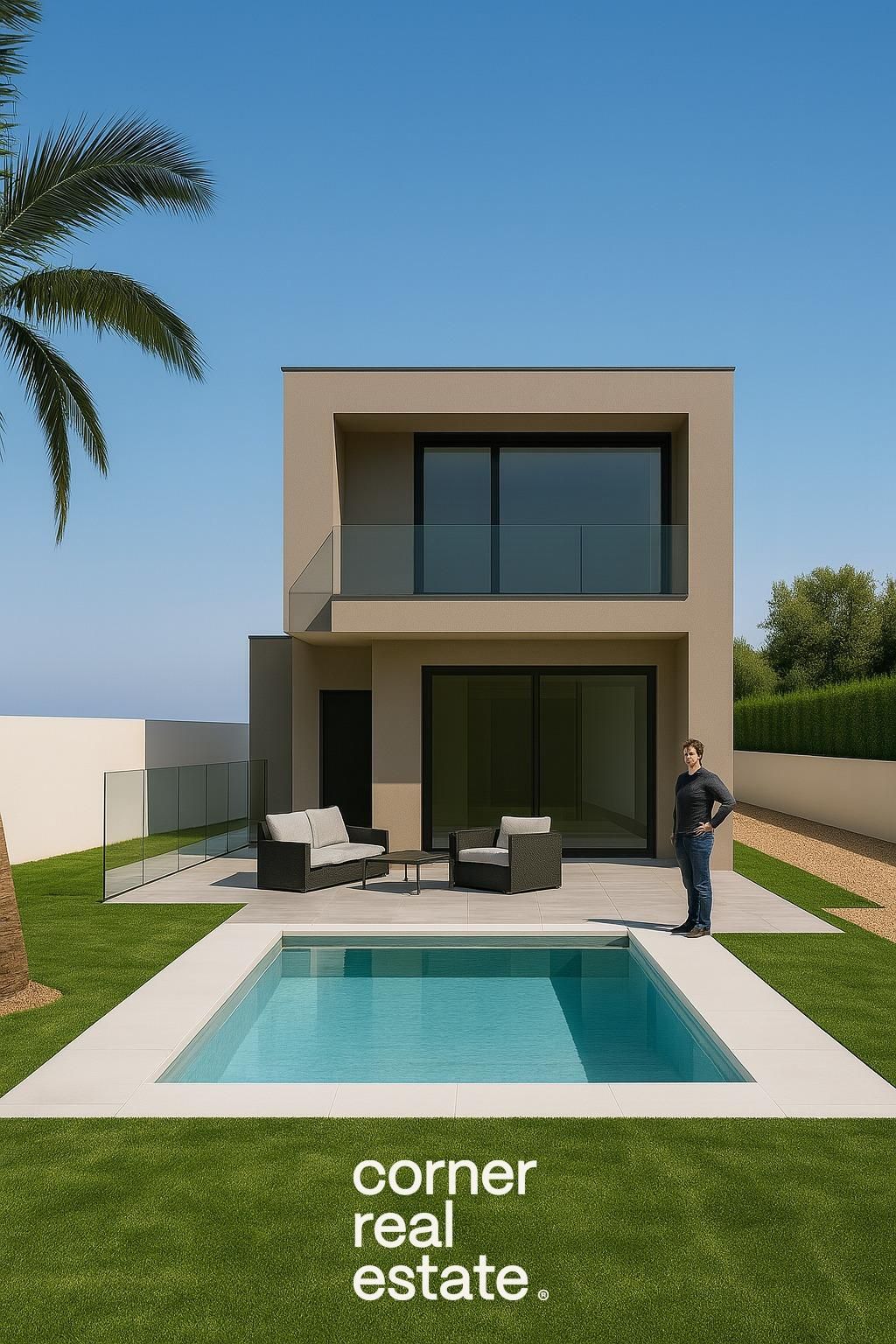 Terrassa de Casa o xalet en venda en Sant Cugat del Vallès amb Aire condicionat, Jardí privat i Parquet