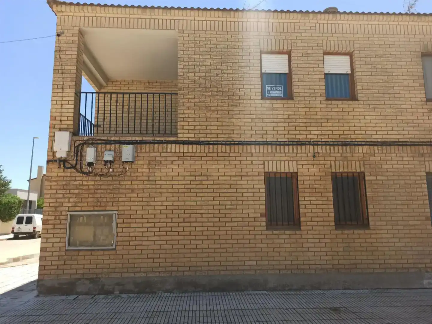 Vista exterior de Casa adosada en venda en Sádaba amb Traster, Moblat i Balcó