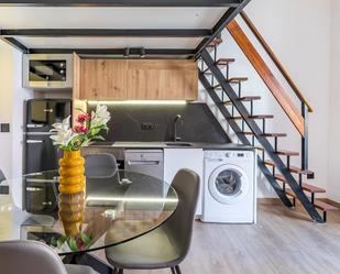 Kitchen of Apartment to rent in  Madrid Capital  with Air Conditioner, Heating and Balcony