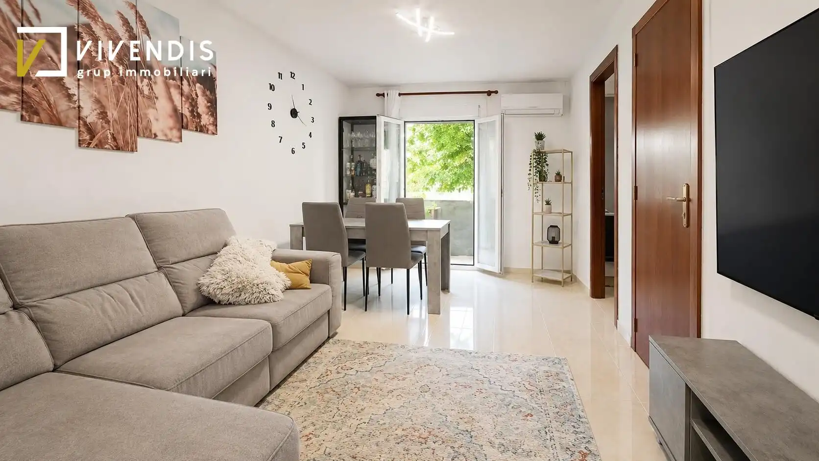 Wohnzimmer von Wohnung zum Verkauf in Lleida mit Klimaanlage, Heizung und Balkon