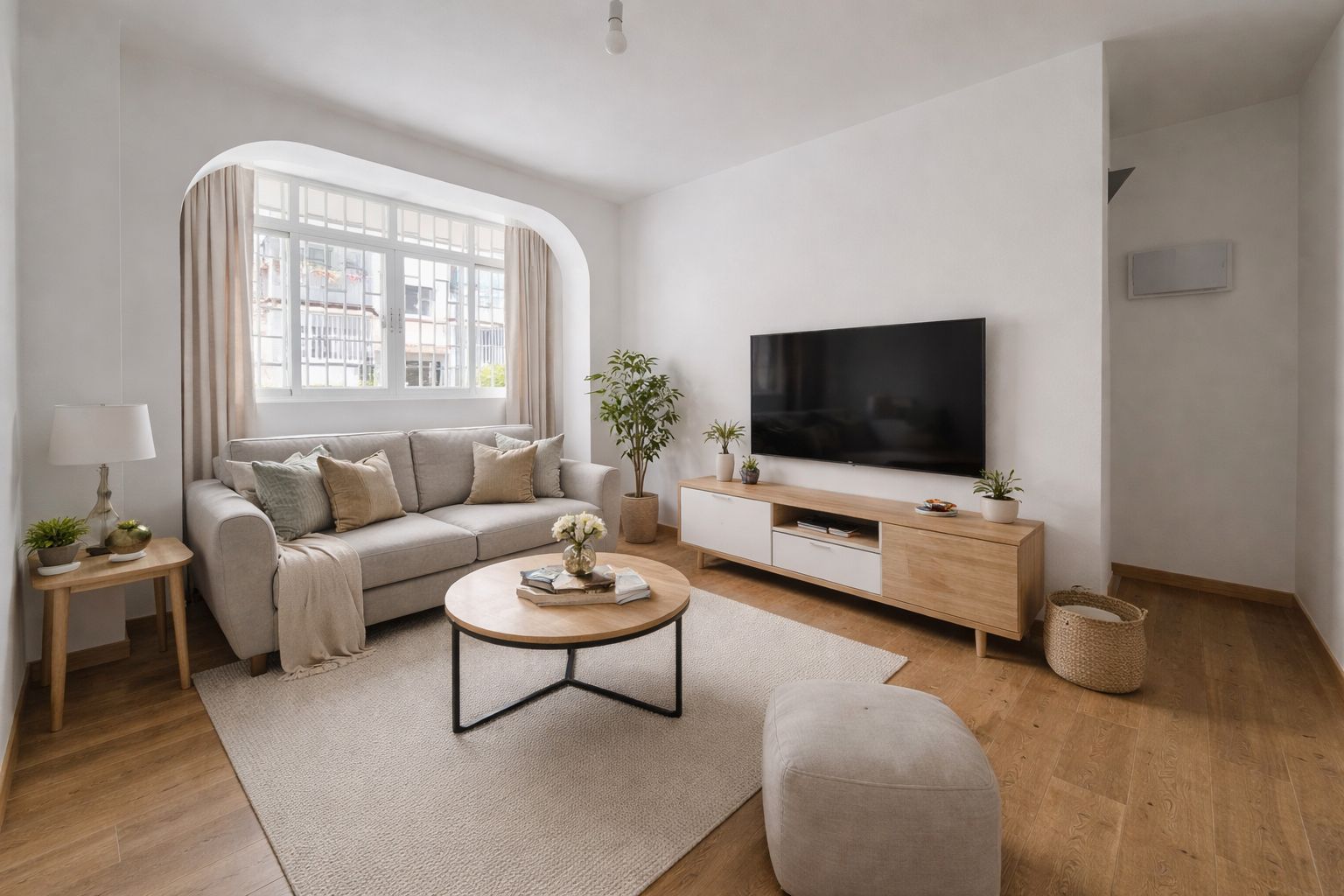 Sala de estar de Piso en venta en  Madrid Capital con Calefacción y Horno