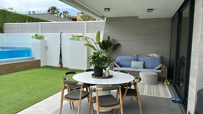 Terrace of Detached homes for rent in Marbella  with Air Conditioner, Heating and Private garden
