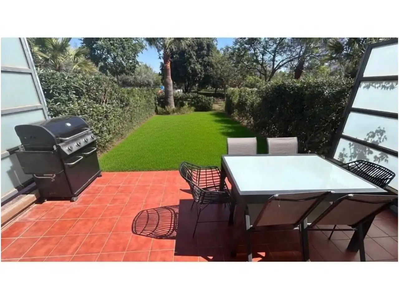 Jardín de Casa o chalet de alquiler en San Jorge / Sant Jordi con Aire acondicionado, Calefacción y Terraza
