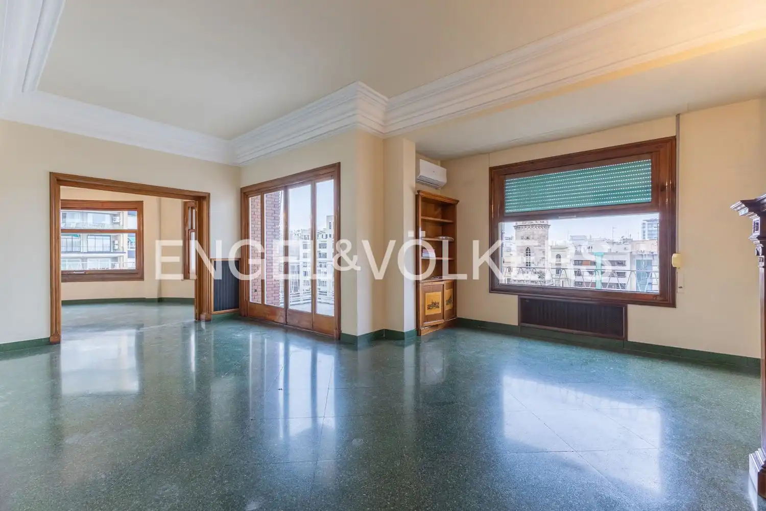 Wohnzimmer von Wohnung zur Miete in Valencia mit Klimaanlage, Heizung und Terrasse