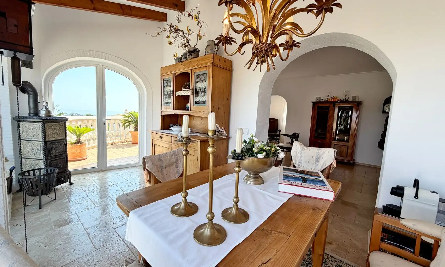 Dining room of Houses for sale in Dénia  with Heating, Private garden and Storage room