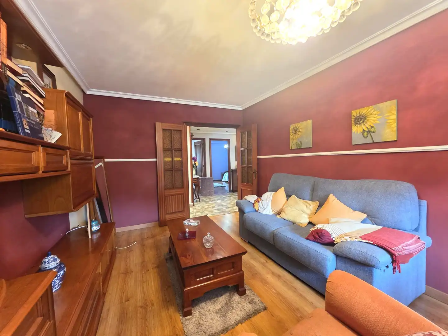 Wohnzimmer von Wohnung zum Verkauf in San Martín del Rey Aurelio mit Heizung, Privatgarten und Parkett