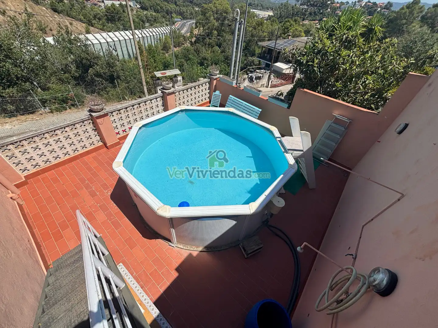 Swimming pool of Houses for sale in Cervelló  with Air Conditioner, Heating and Private garden