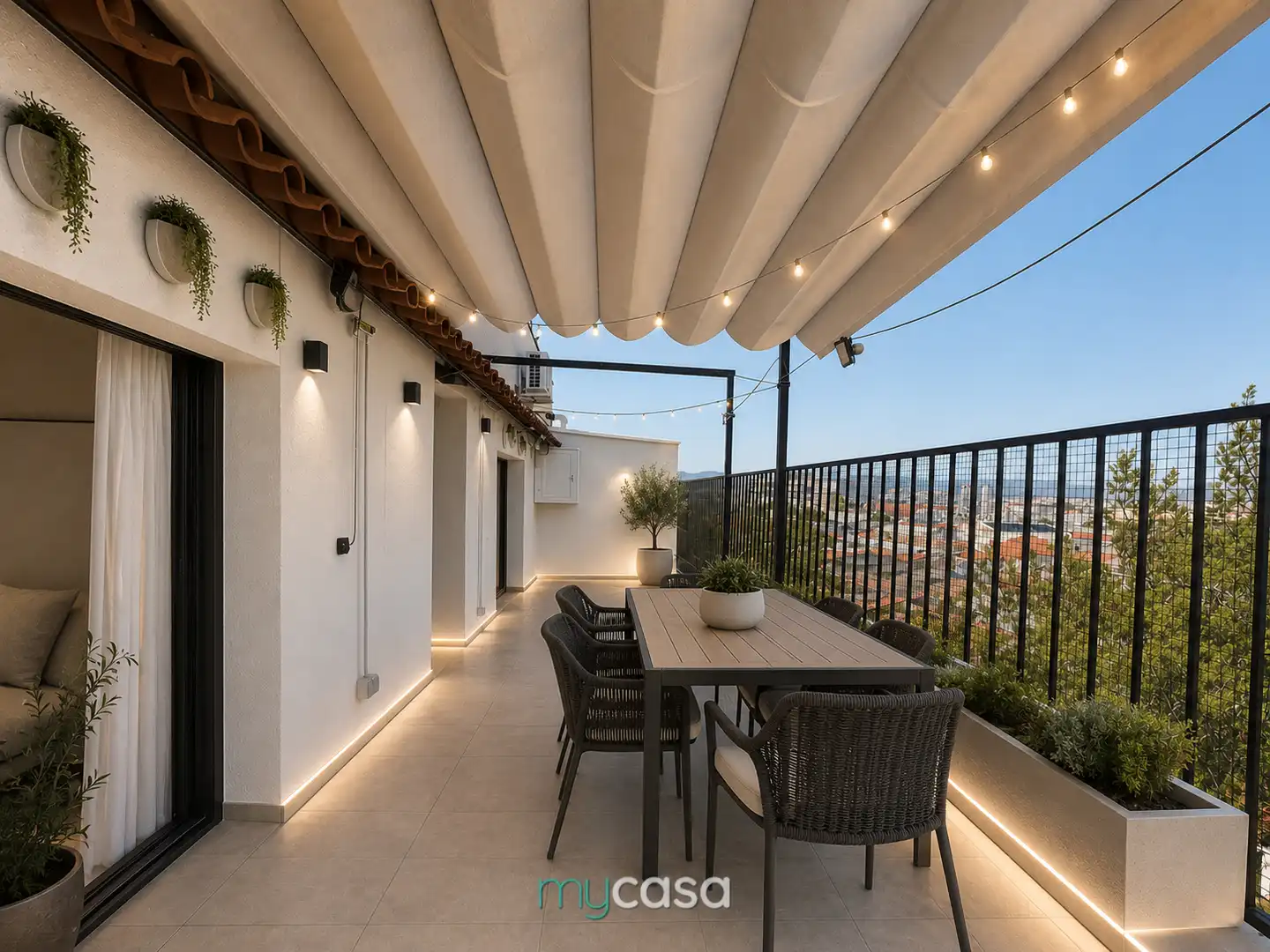 Terrasse von Dachboden zum Verkauf in El Prat de Llobregat mit Klimaanlage, Heizung und Parkett