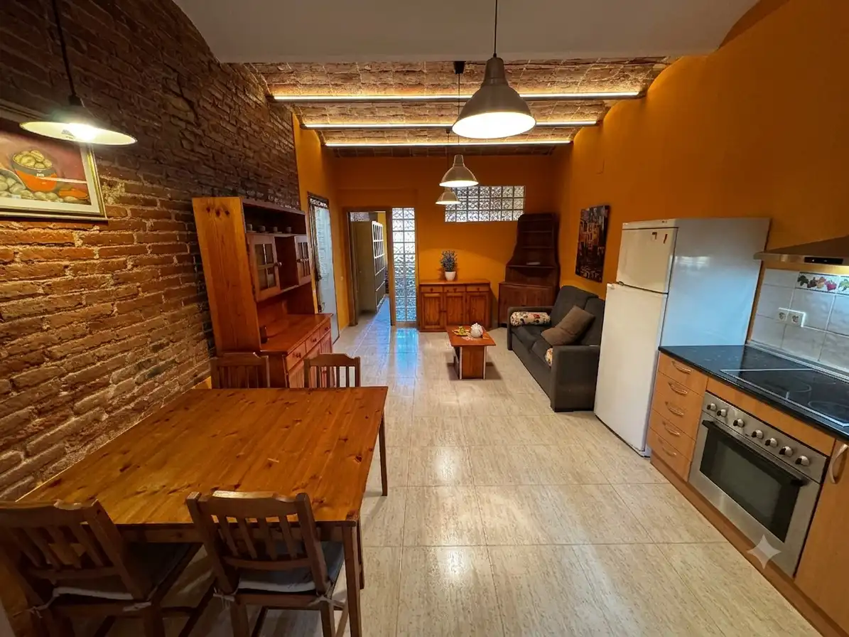 Sala d'estar de Apartament en venda en Sant Antoni de Vilamajor amb Calefacció, Moblat i Rentadora