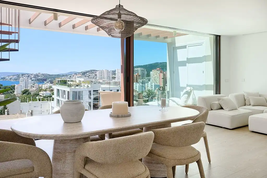 Menjador de Àtic en venda en  Palma de Mallorca amb Aire condicionat, Calefacció i Terrassa