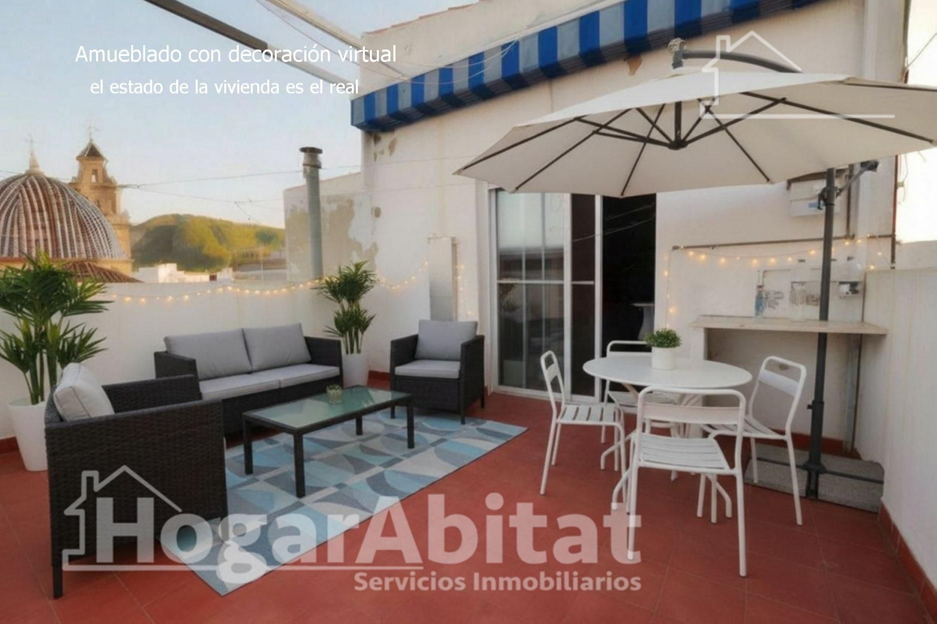Terraza de Casa o chalet en venta en Tavernes de la Valldigna con Aire acondicionado, Terraza y Amueblado