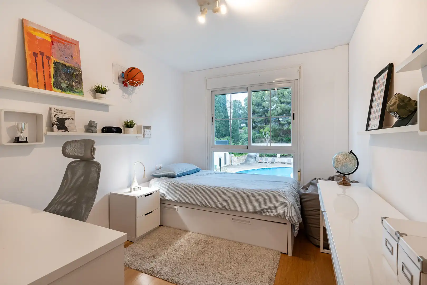 Dormitori de Apartament en venda en  Palma de Mallorca amb Aire condicionat, Terrassa i Piscina comunitària