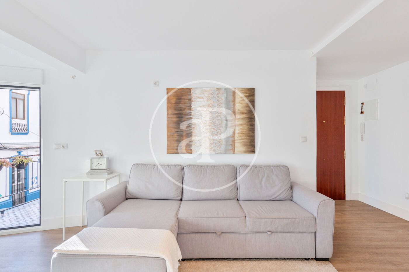 Sala d'estar de Pis en venda en  Valencia Capital amb Calefacció, Terrassa i Moblat