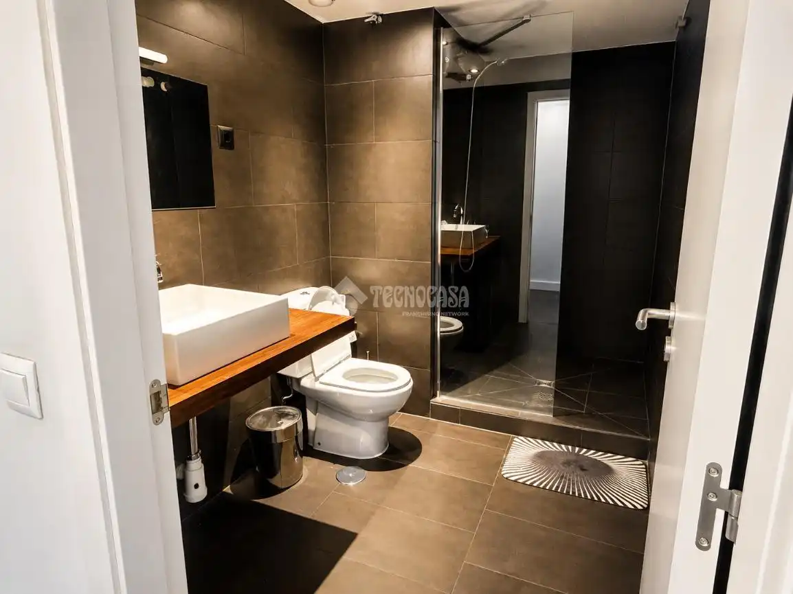 Badezimmer von Loft zur Miete in Madrid mit Terrasse