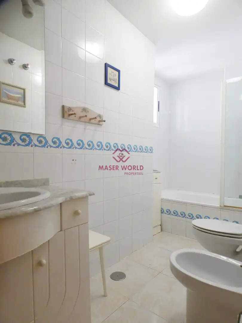 Bathroom of Flat for sale in Mazarrón  with Terrace, Furnished and Community pool