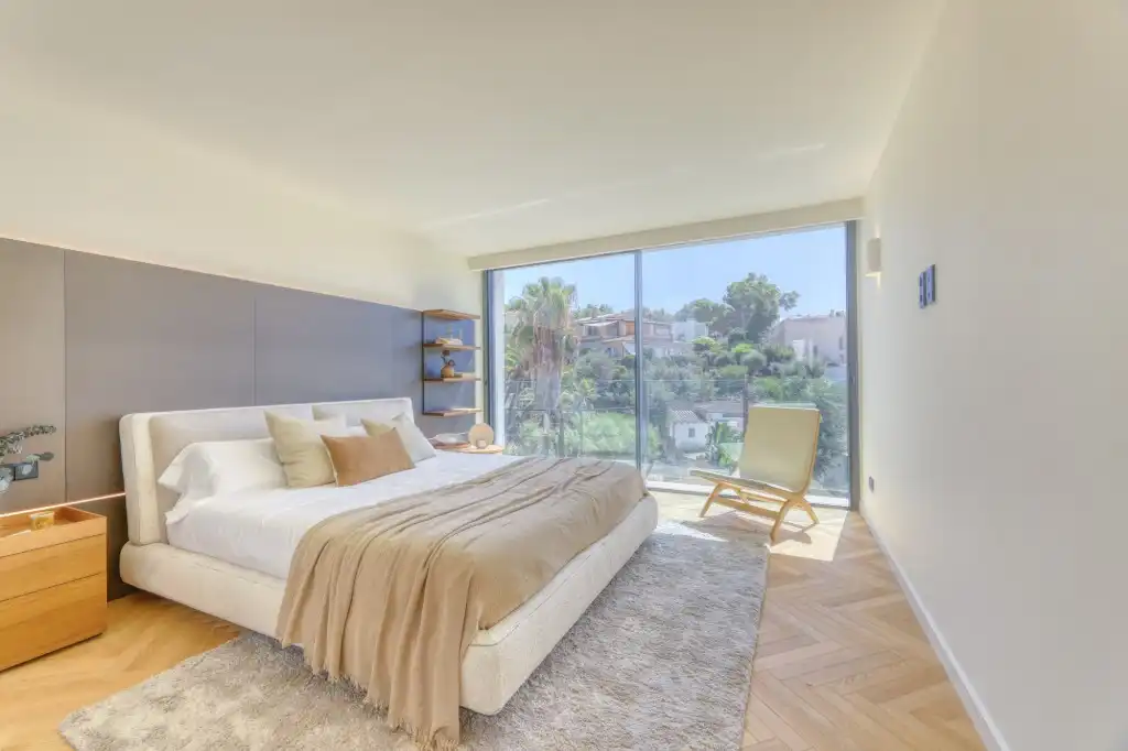 Bedroom of Houses for sale in Calvià  with Air Conditioner, Private garden and Parquet flooring