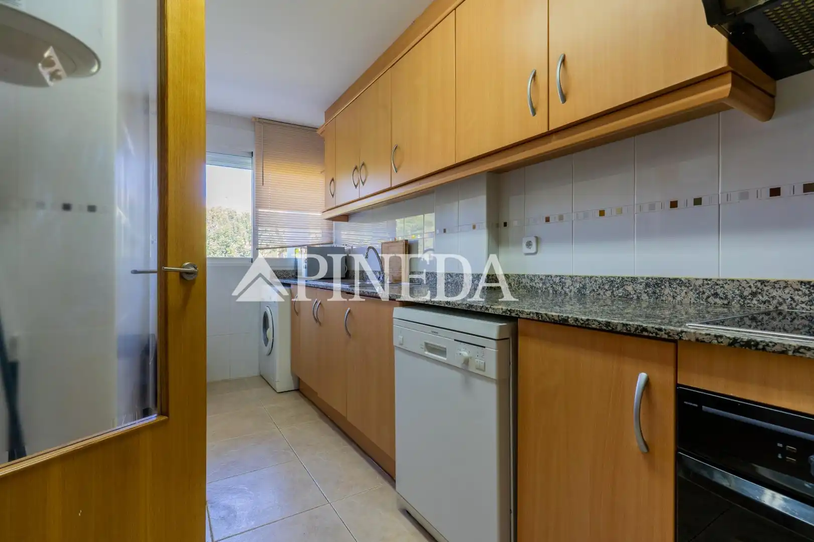 Cuina de Apartament de lloguer en Puçol amb Terrassa, Moblat i Piscina comunitària