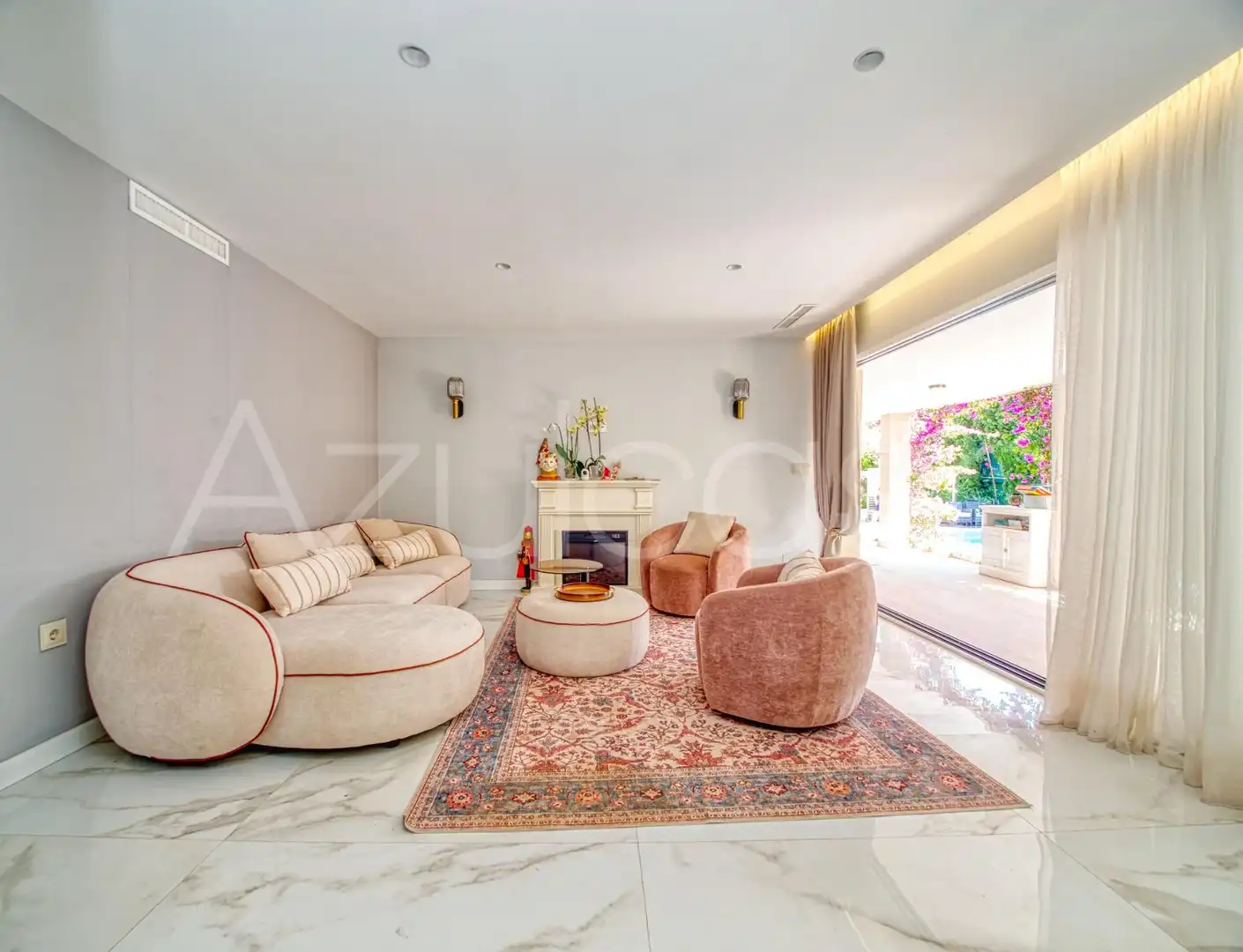 Sala d'estar de Casa o xalet en venda en Sant Joan d'Alacant amb Aire condicionat, Calefacció i Jardí privat