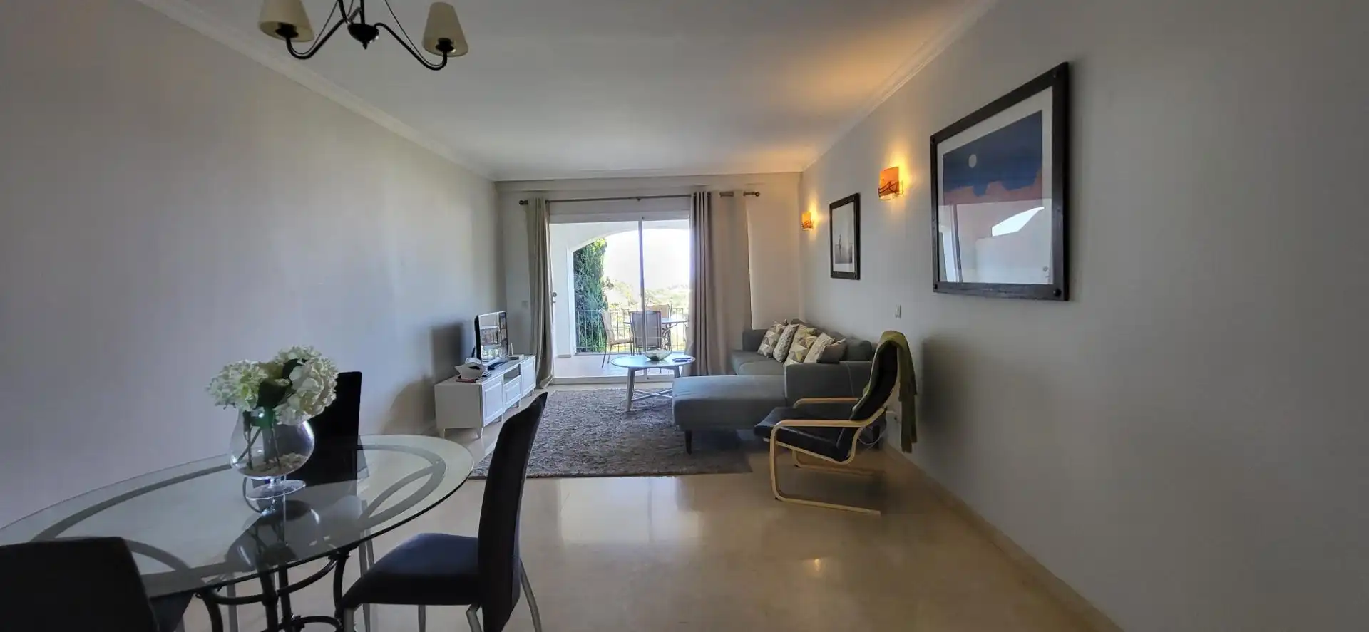 Living room of Apartments for rent in Benahavís  with Air Conditioner, Heating and Private garden