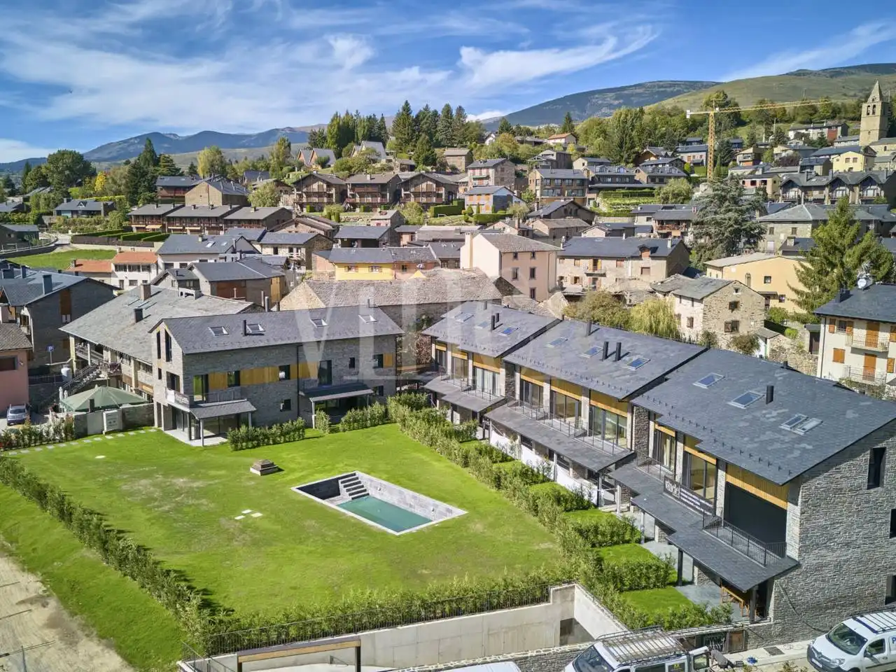 Vista exterior de Casa adosada en venta en Bolvir con Jardín privado, Parquet y Piscina comunitaria