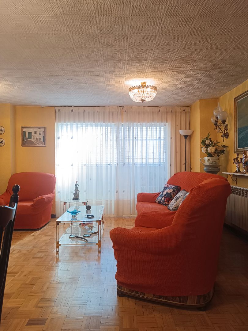Living room of Flat for sale in  Madrid Capital  with Air Conditioner, Heating and Parquet flooring