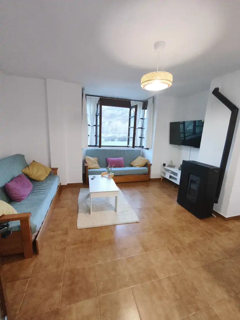 Sala de estar de Piso de alquiler en Puebla de Lillo con Calefacción, Amueblado y Lavadora