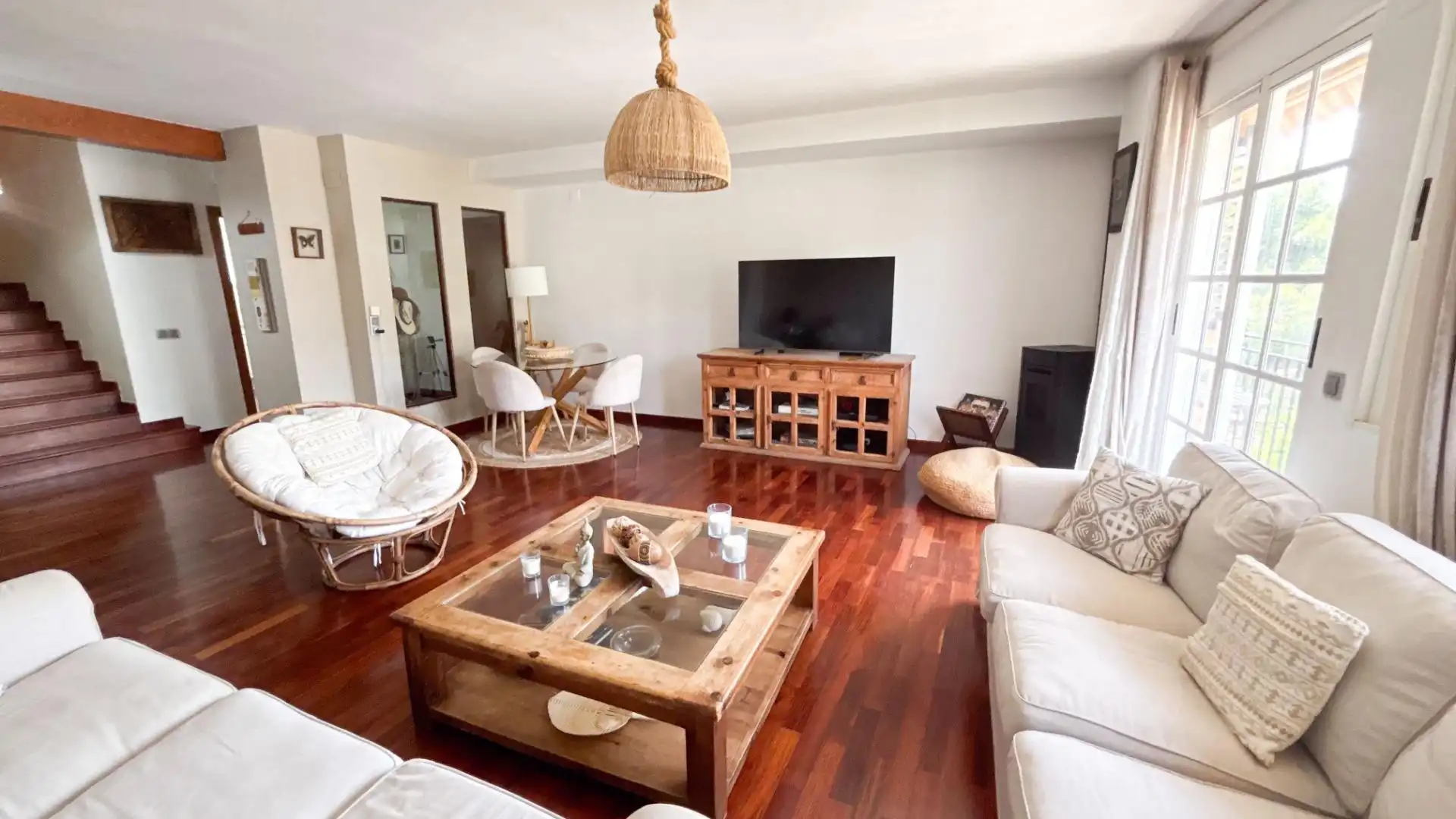 Sala d'estar de Àtic en venda en Jávea / Xàbia amb Aire condicionat, Terrassa i Moblat
