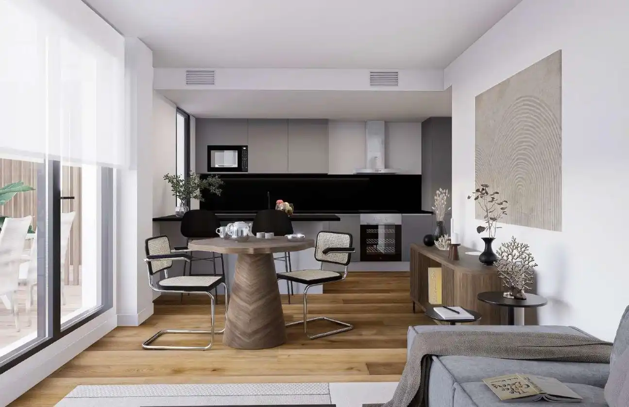 Sala de estar de Apartamento en venta en Jávea / Xàbia con Terraza y Piscina