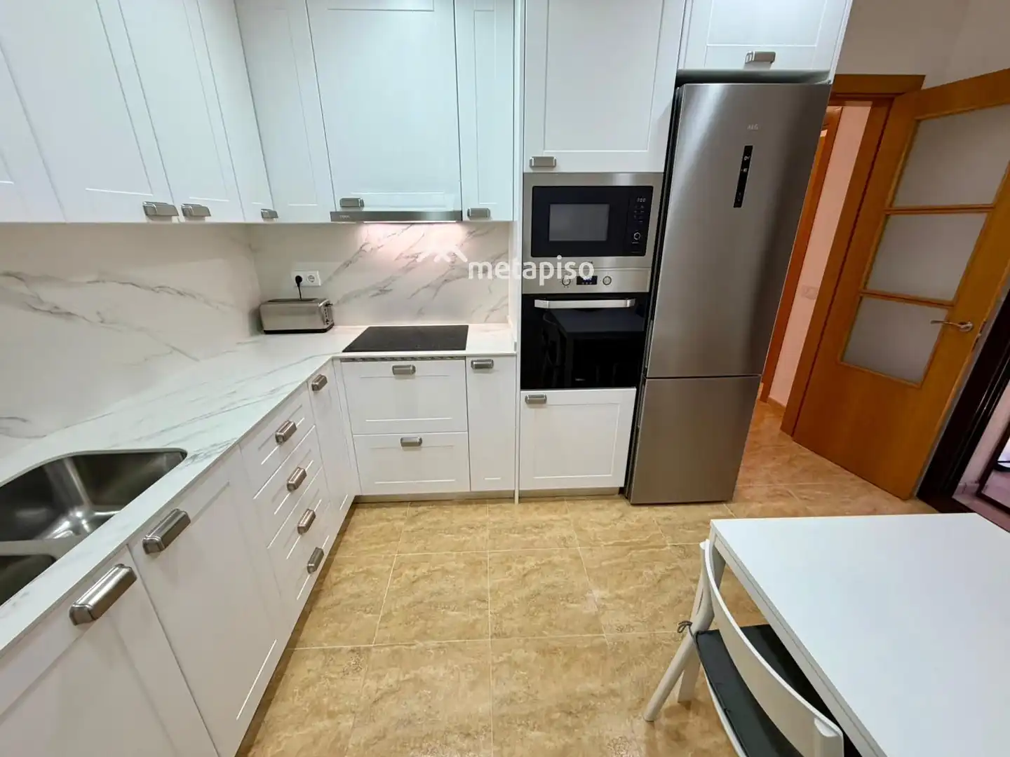Cocina de Casa adosada en venta en Santa Margarida I Els Monjos con Aire acondicionado, Calefacción y Terraza
