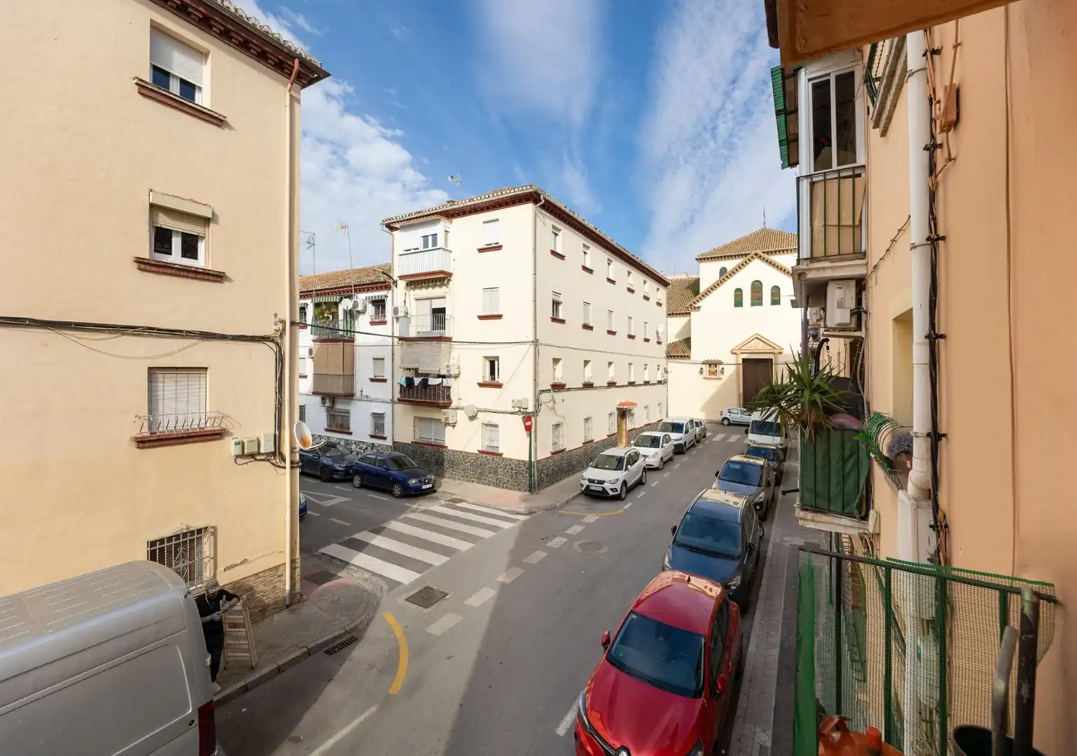 Vista exterior de Pis en venda en Granada amb Aire condicionat, Parquet i Balcó