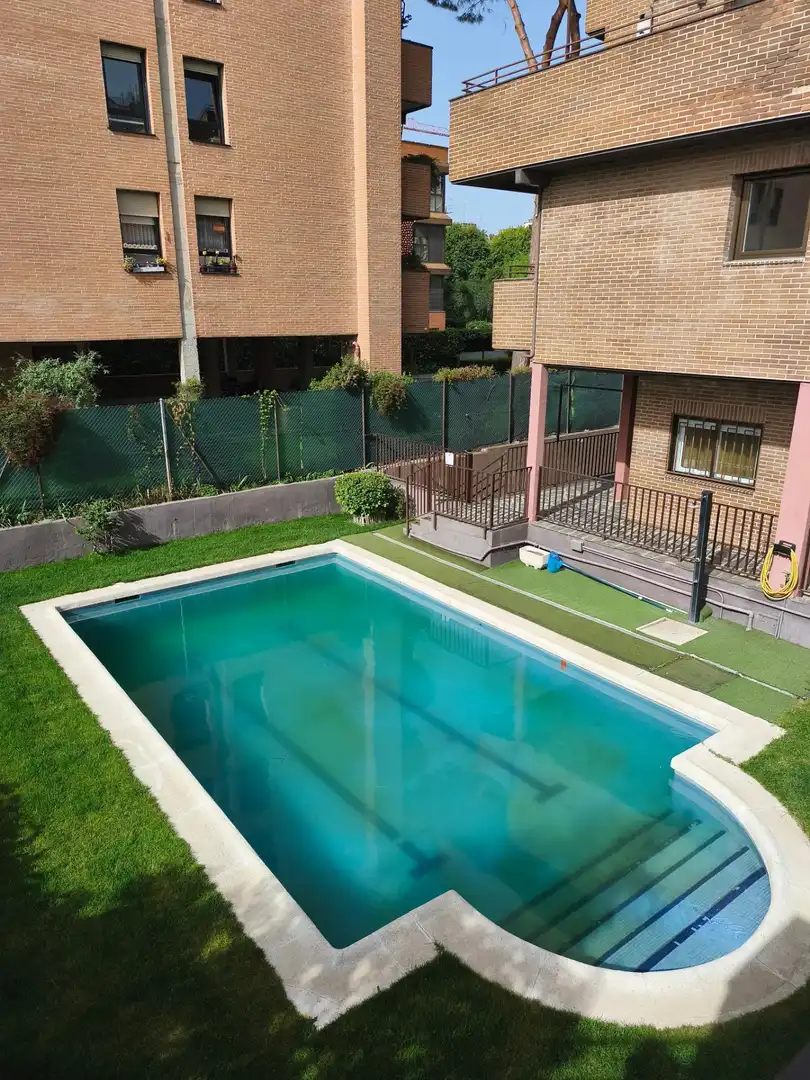 Swimming pool of Study for sale in  Madrid Capital  with Heating, Private garden and Parquet flooring