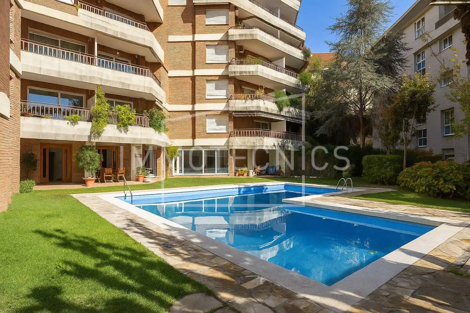 Swimming pool of Flat for sale in Caldes d'Estrac  with Private garden, Terrace and Balcony