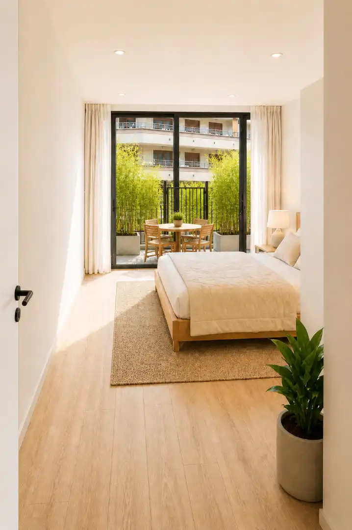 Bedroom of Apartments for sale in Sanxenxo  with Air Conditioner, Heating and Terrace