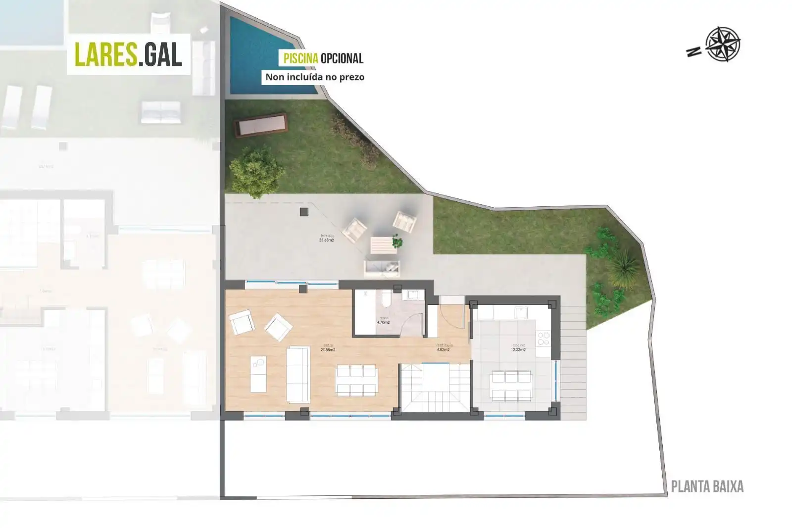 Reihenhaus mit Garten zum Verkauf in Rúa do Gorgullón, imagen 4