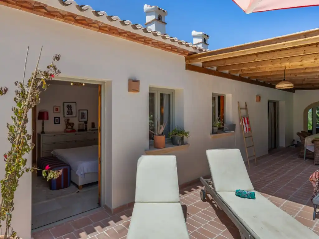 Terrasse von Haus oder Chalet zur Miete in Jávea / Xàbia mit Heizung, Privatgarten und Terrasse