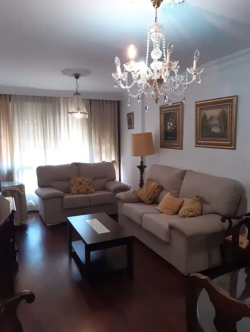 Living room of Flat for rent in Sevilla  with Air Conditioner, Furnished and Oven