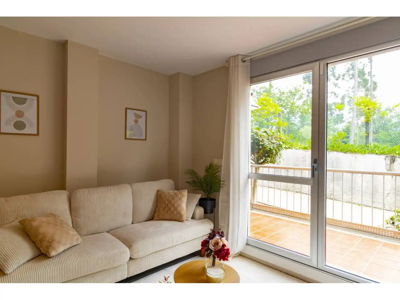 Balcony of Flat for sale in Teo  with Heating, Terrace and Furnished