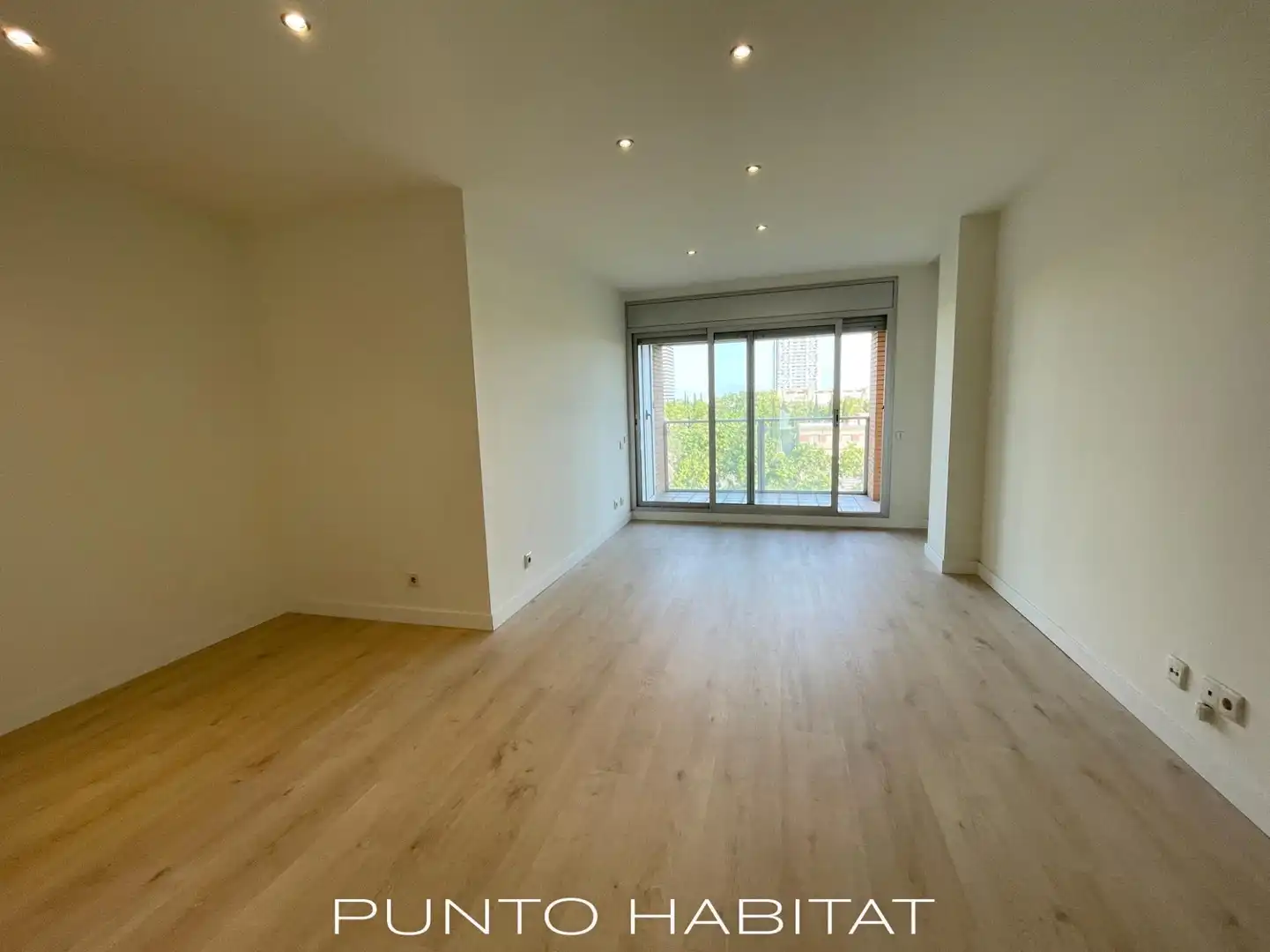 Sala d'estar de Pis de lloguer en  Barcelona Capital amb Parquet, Balcó i Piscina comunitària