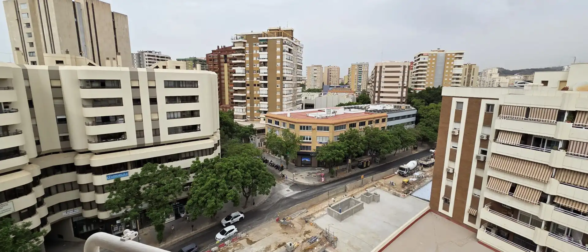 Außenansicht von Dachboden zur Miete in Málaga mit Klimaanlage, Terrasse und Balkon