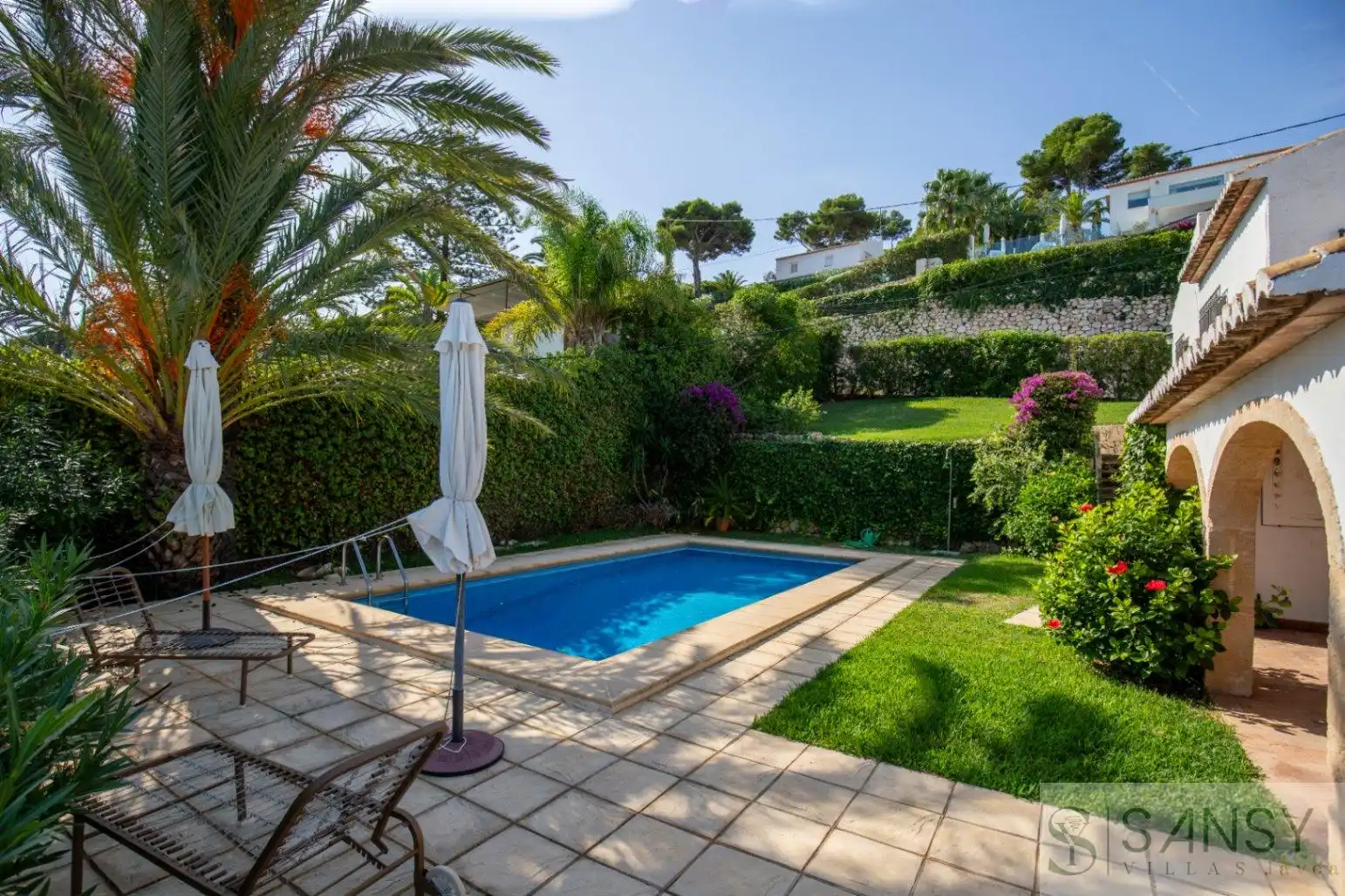 Garden of Houses for sale in Jávea / Xàbia  with Heating and Swimming Pool