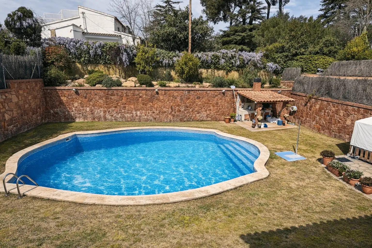 Piscina de Casa o chalet en venta en Vallromanes con Calefacción, Terraza y Piscina