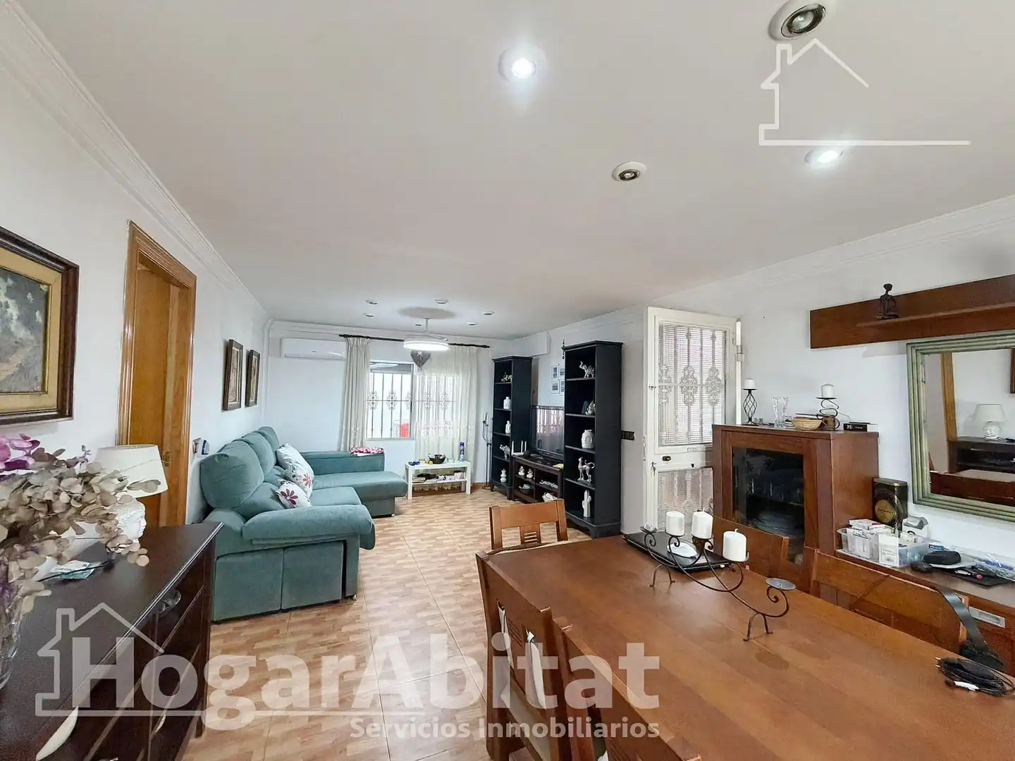 Sala de estar de Casa o chalet en venta en Vilamarxant con Aire acondicionado, Jardín privado y Terraza